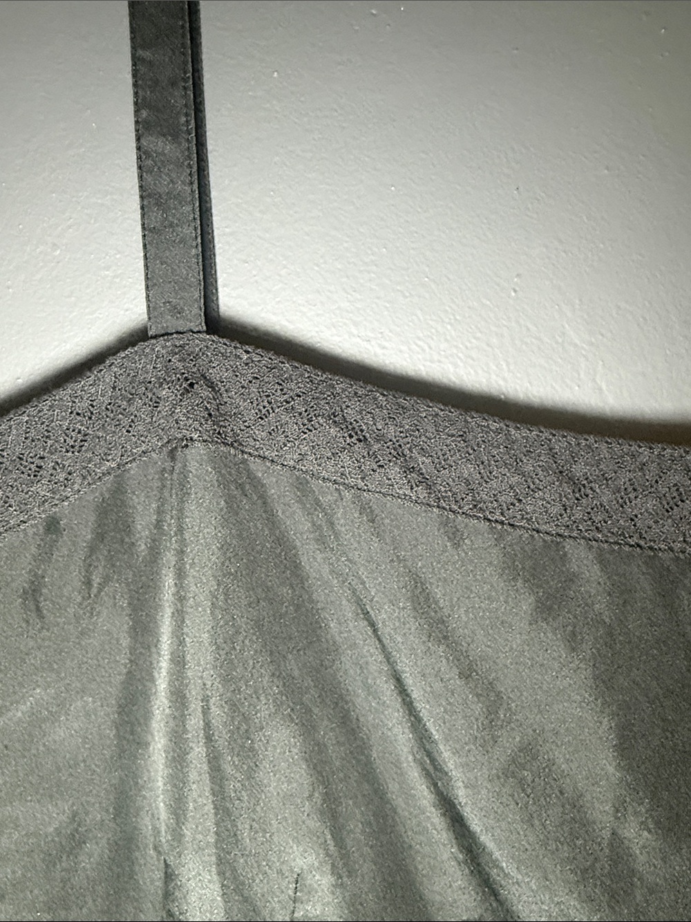Eileen Fisher Silk Lace Trim Black Camisole Tank Sz XL Luxury - Picture 4 of 9